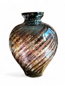 Vaso in vetro di murano anni 70