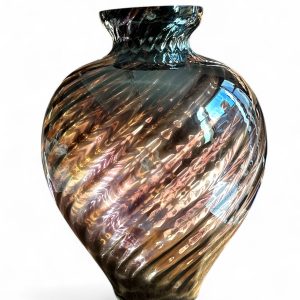 Vaso in vetro di murano anni 70