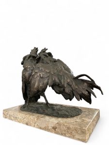 Bronzo "I galli da combattimento"