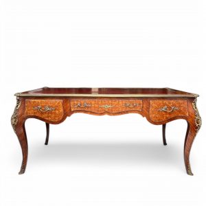 Scrivania Francese Luigi XV dell’800 in Noce e Bois de Rose