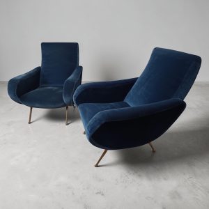 Coppia di poltrone Lady di Marco Zanuso per Arflex